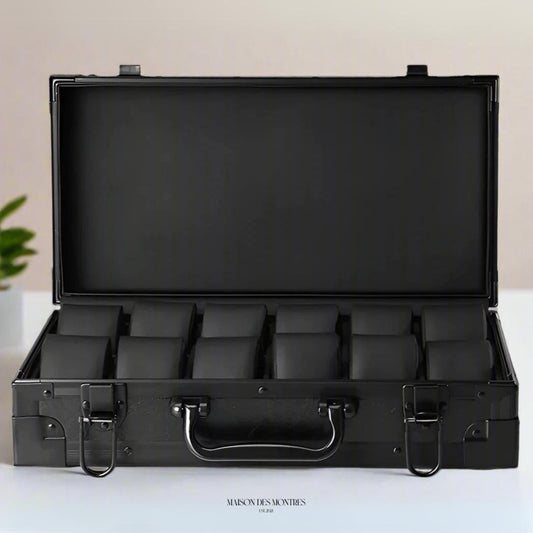 Étienne Aluminum 12 Slot Watch Box